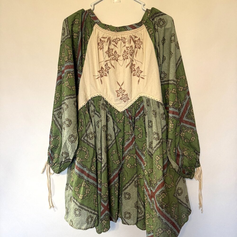 New! Free People Day Dreaming Babydoll Mini Dress Top XS S (❁´◡`❁) - Picture 4 of 4